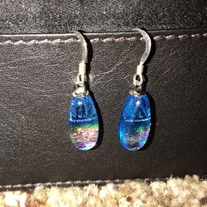 Custom made glass earrings from Maui Hawaii